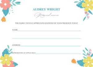 029 - Free Funeral Order of Service Template