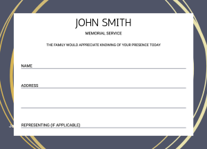026 - Free Funeral Order of Service Template