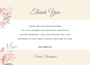 017 - Free Funeral Order of Service Template