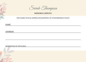 017 - Free Funeral Order of Service Template